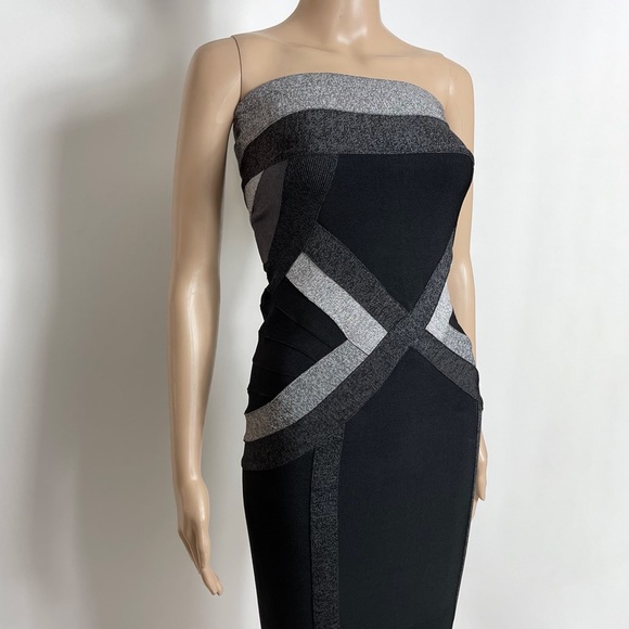 Herve Leger bandage bodycon dress celebrity style - Picture 1 of 7